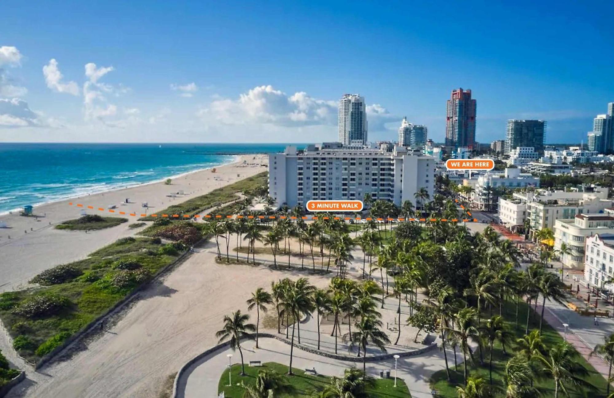 South Of Fifth Studio Steps To Beach On Ocean Drive Miami Beach Eksteriør bilde